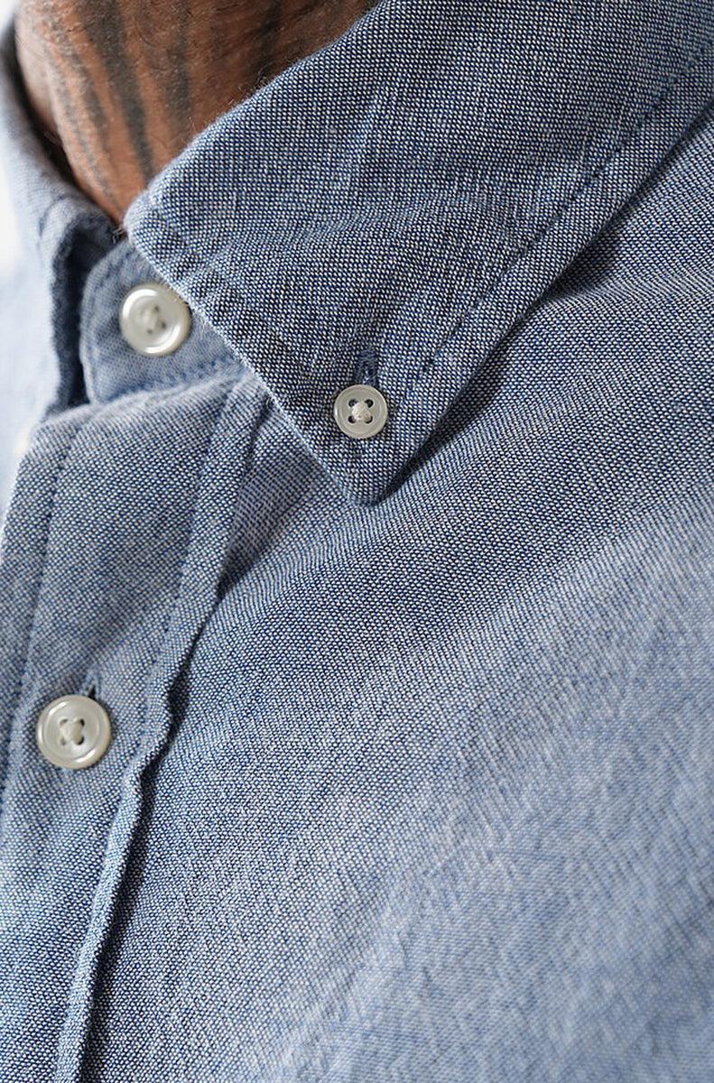 Gant Blue Preppy Floral Print Regular Fit Shirt