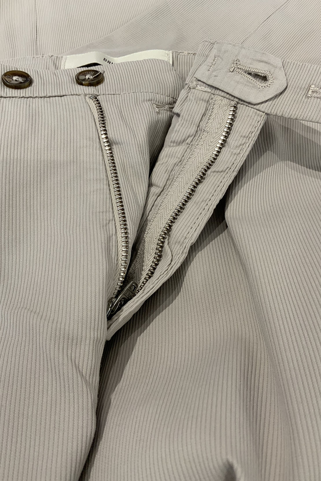 BRIGLIA 1949 - Beige Slim Leg Stretch Cotton Chinos With Tonal Stripe Detail BG62 324047 023
