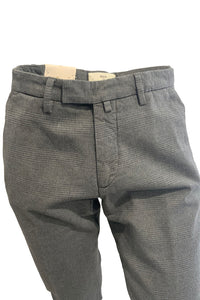 BRIGLIA 1949 - Grey Check Slim Fit Cotton Stretch Chinos BG03 423132