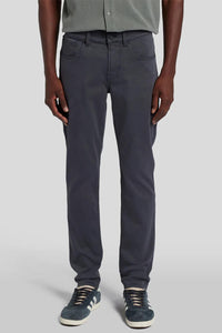 7 FOR ALL MANKIND - SLIMMY TAPERED Luxe Performance Plus Colour Jeans In Gun Metal JSMXV600GU