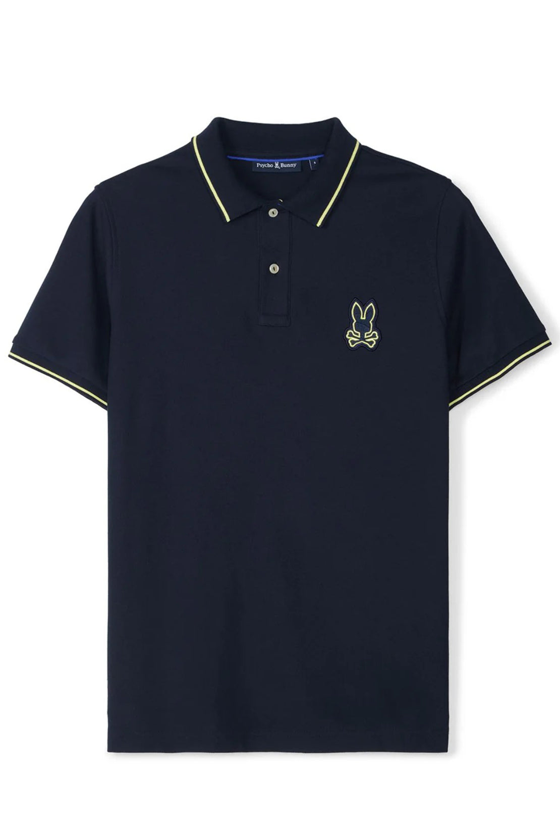 PSYCHO BUNNY - LENOX Pique Polo Shirt In Navy Blue B6K138B200 NVY