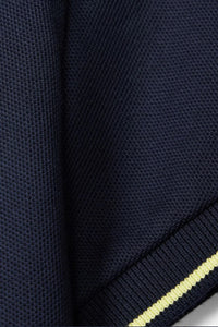 PSYCHO BUNNY - LENOX Pique Polo Shirt In Navy Blue B6K138B200 NVY