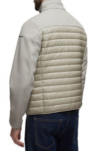 GEOX - SAPIENZA Short Softshell Quilted Jacket in Moonstruck M4520LTC180F1753
