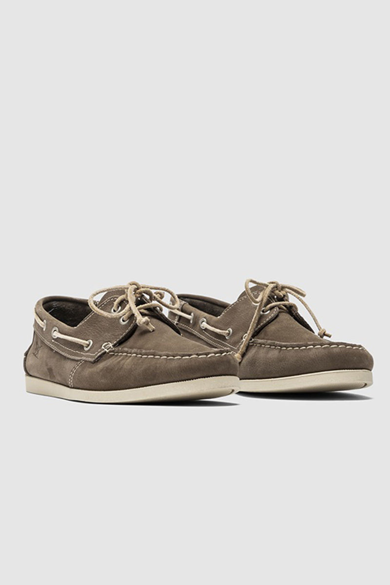 RODD & GUNN Viaduct Boat Shoe in CHARCOAL ZX0538 Harveys Menswear