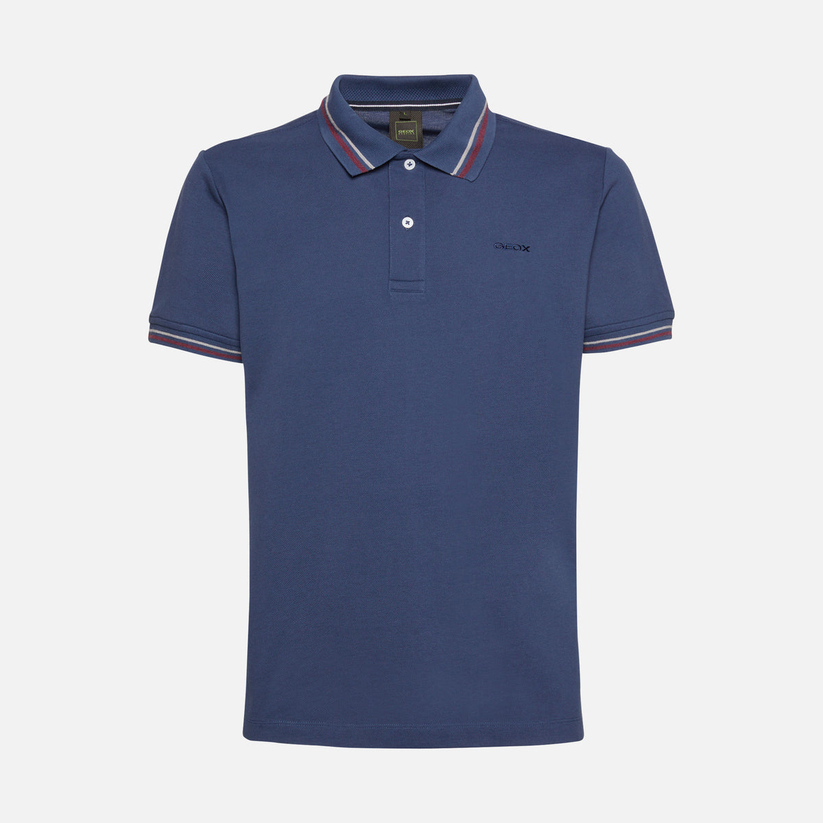 GEOX - Blue Organic Pique Cotton Polo Shirt M3510AT2649F4070