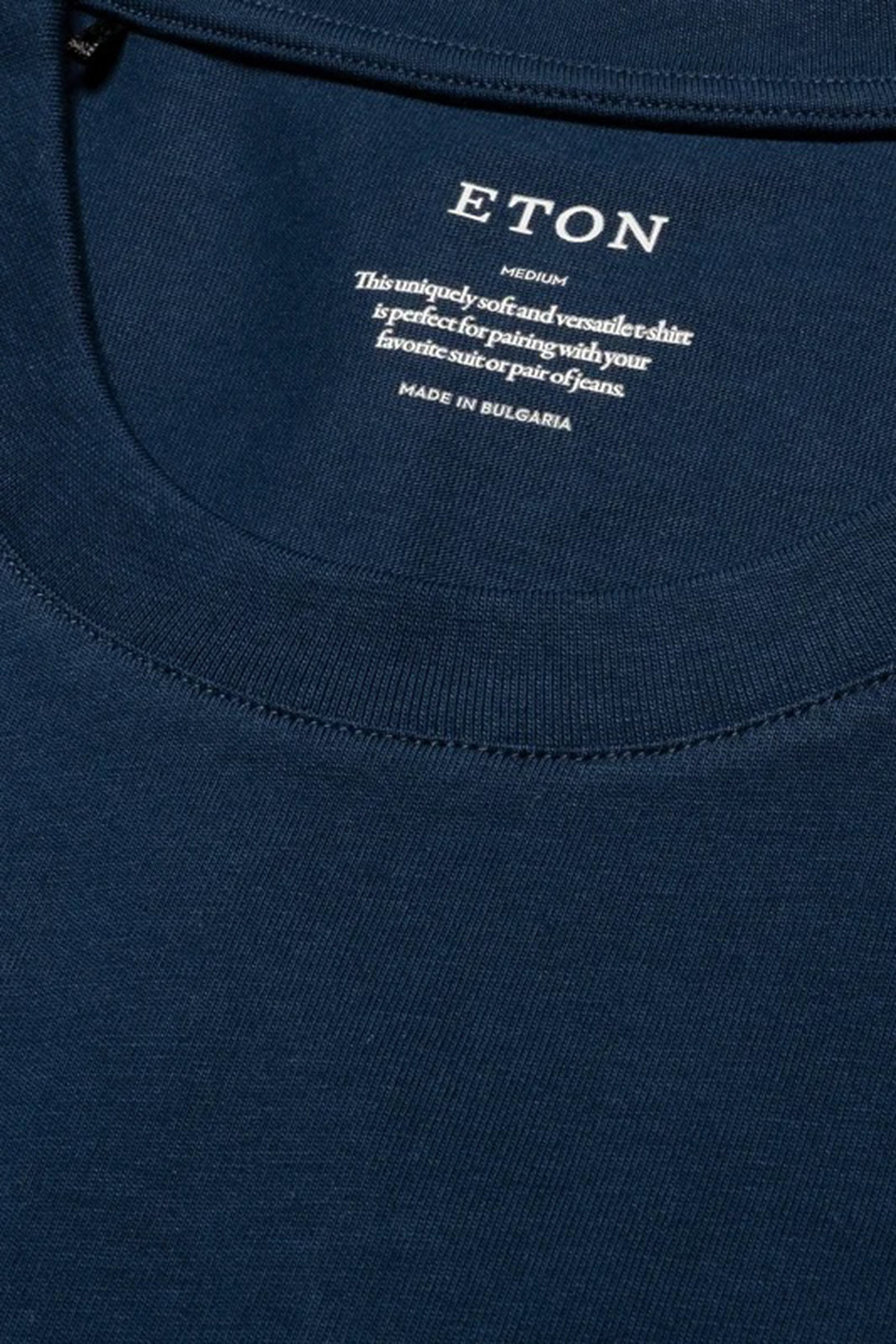 ETON - Navy Blue Supima Cotton T-Shirt 10001035728