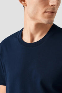 ETON - Navy Blue Supima Cotton T-Shirt 10001035728