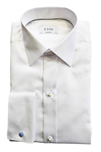 ETON - White CONTEMPORARY FIT Signature Twill Tuxedo Shirt 10001170400