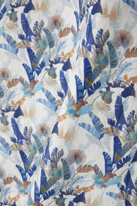 ETON - Big Leaf Print SLIM FIT Linen Shirt 10001186125