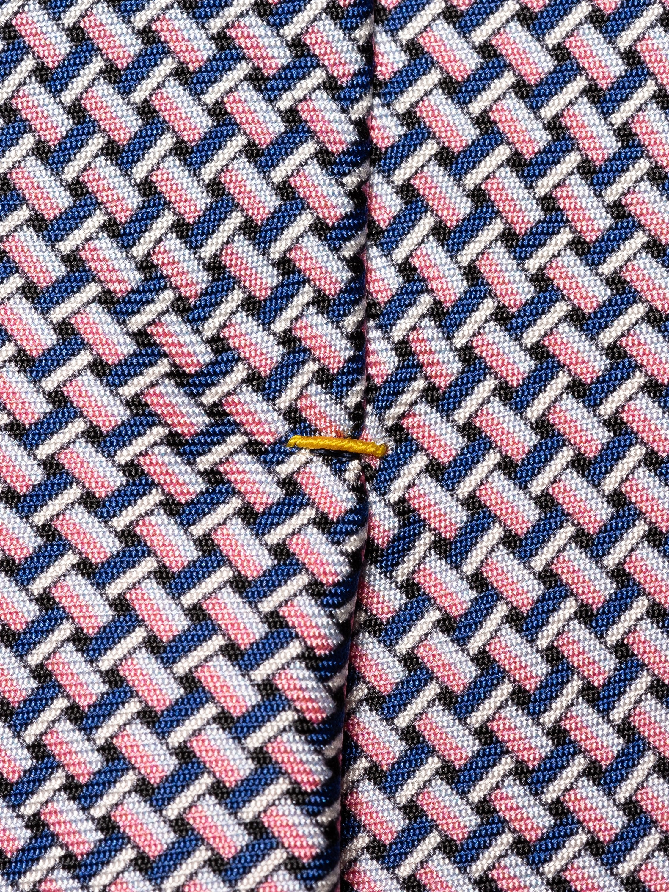 ETON - Pink Geometric Print Silk Tie 10001288452