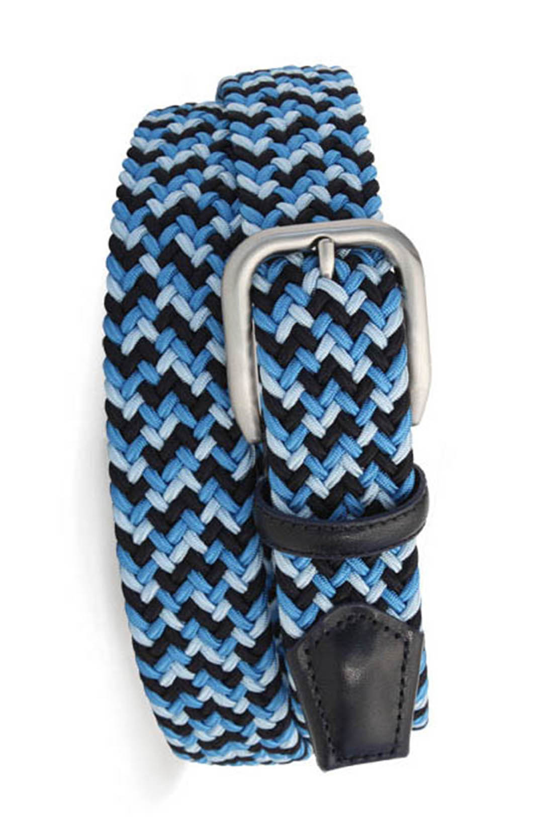 ROBERT CHARLES - 1005 Navy/ Royal/ Ice Woven Elastic Belt