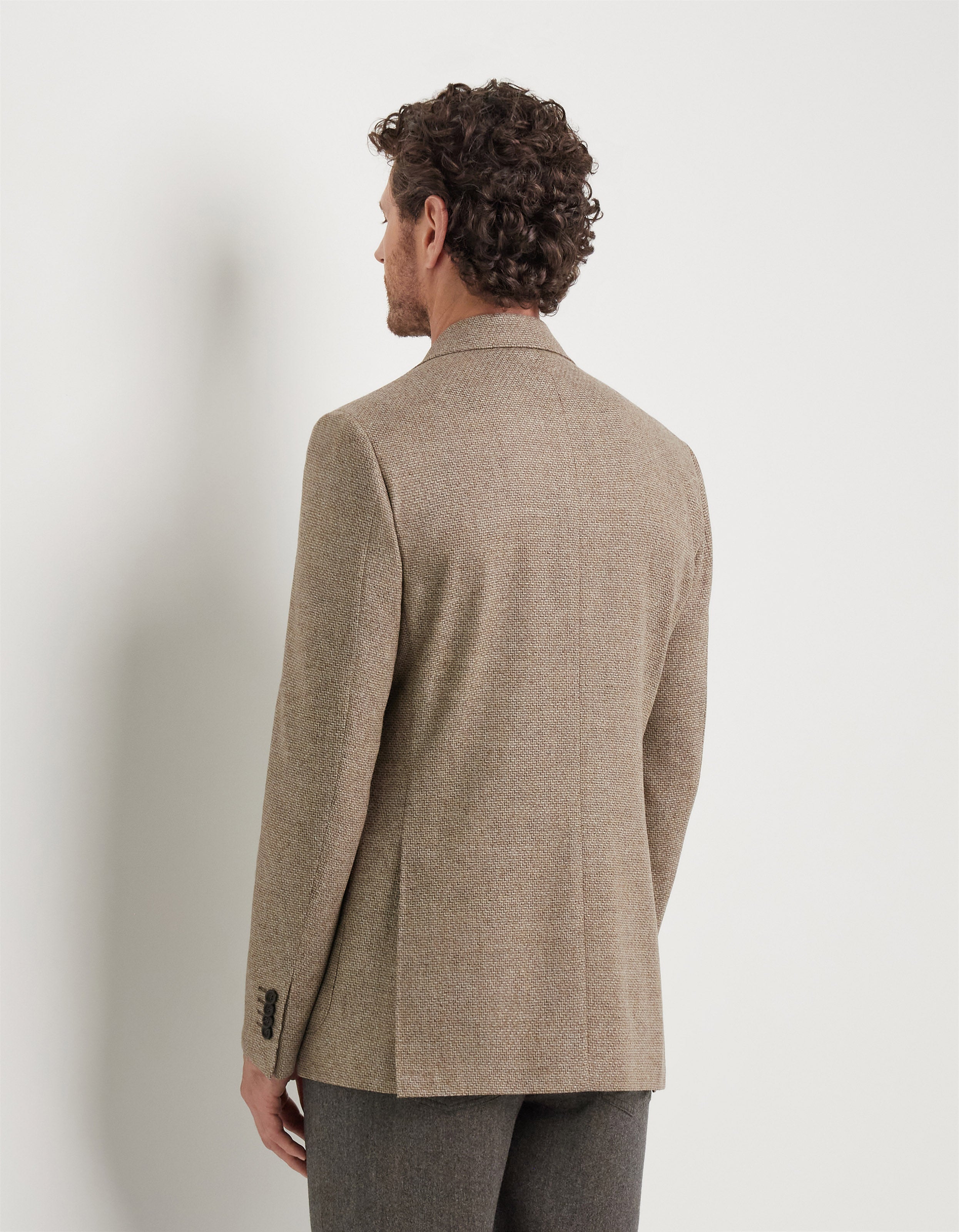 CANALI - Beige Pure Wool Kei 2 Button Jacket 13290-CU04651-702