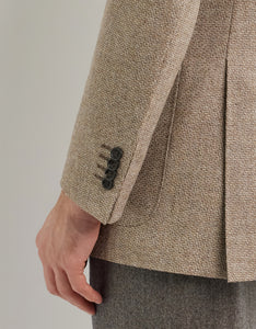 CANALI - Beige Pure Wool Kei 2 Button Jacket 13290-CU04651-702