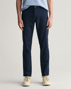 GANT - Slim Fit Tech Prep™ Chinos in Dark Marine Blue 1505220 410