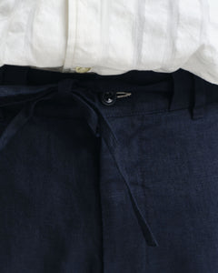 GANT - Relaxed Fit Linen Drawstring Pants In Evening Blue 1505272 433