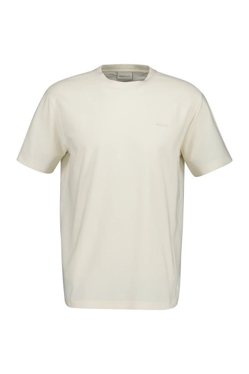 GANT - Twill Texture T-Shirt in Cream 2003350 130