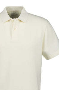 GANT - Waffle Textured Polo Shirt in Cream 2014064 130