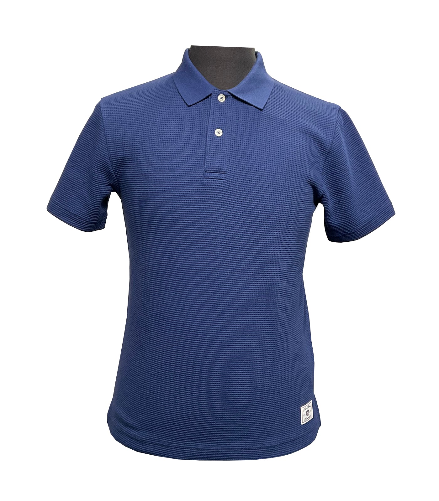 GANT - Waffle Textured Polo Shirt in Persian Blue 2014064 423