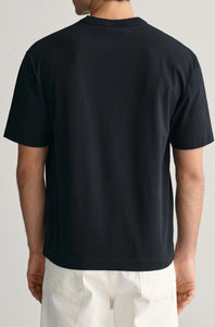 GANT - Logo Relaxed Fit T-Shirt In Black 2015050 005