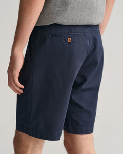 GANT - Marine Blue Slim Fit Twill Shorts 205068 410