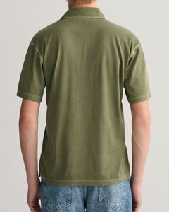 GANT - Sunfaded Jersey Polo Shirt in Kalamata Green 2057028 362