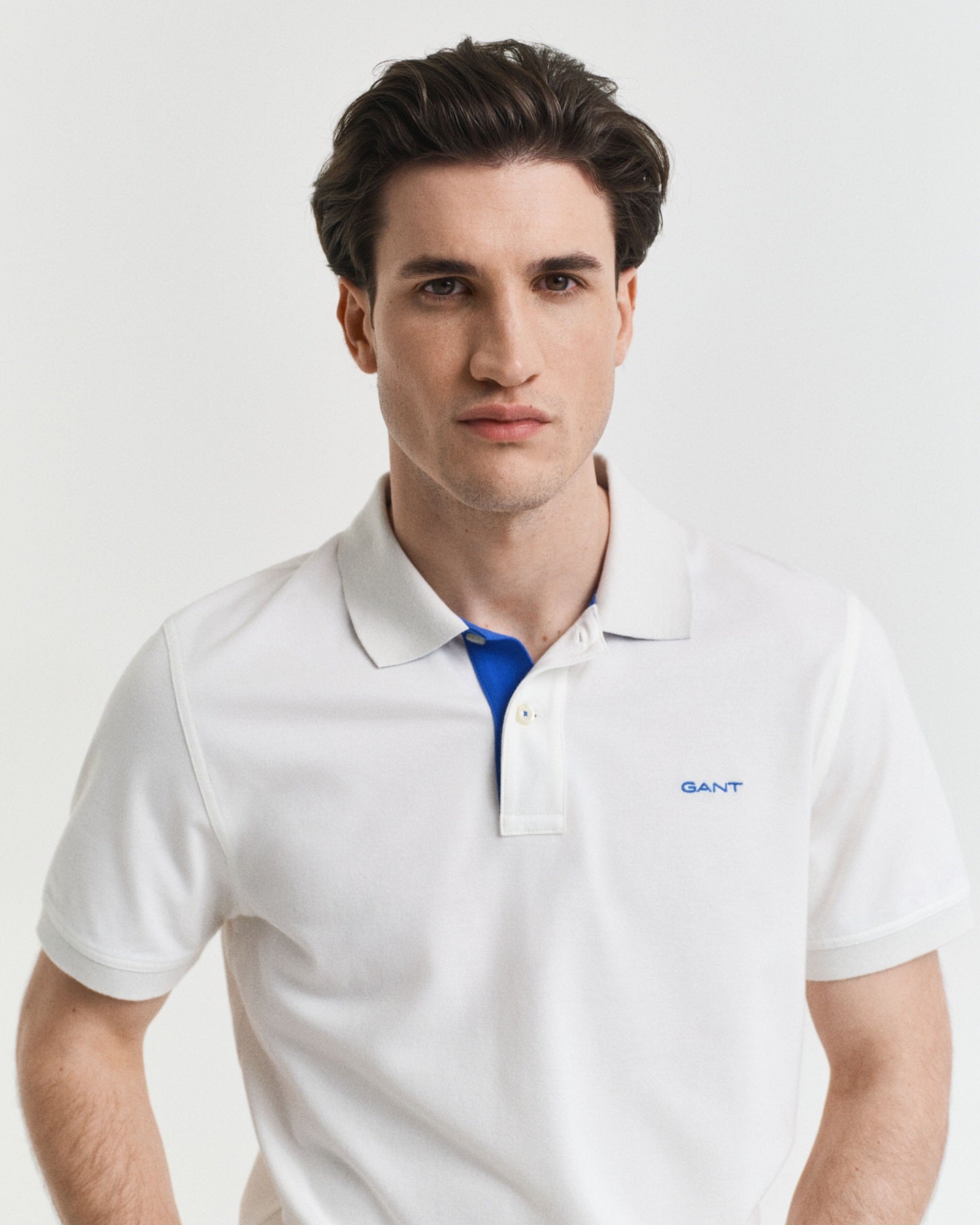 GANT - Contrast Piqué Polo Shirt in Eggshell White 2062026 113
