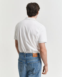 GANT - Contrast Piqué Polo Shirt in Eggshell White 2062026 113