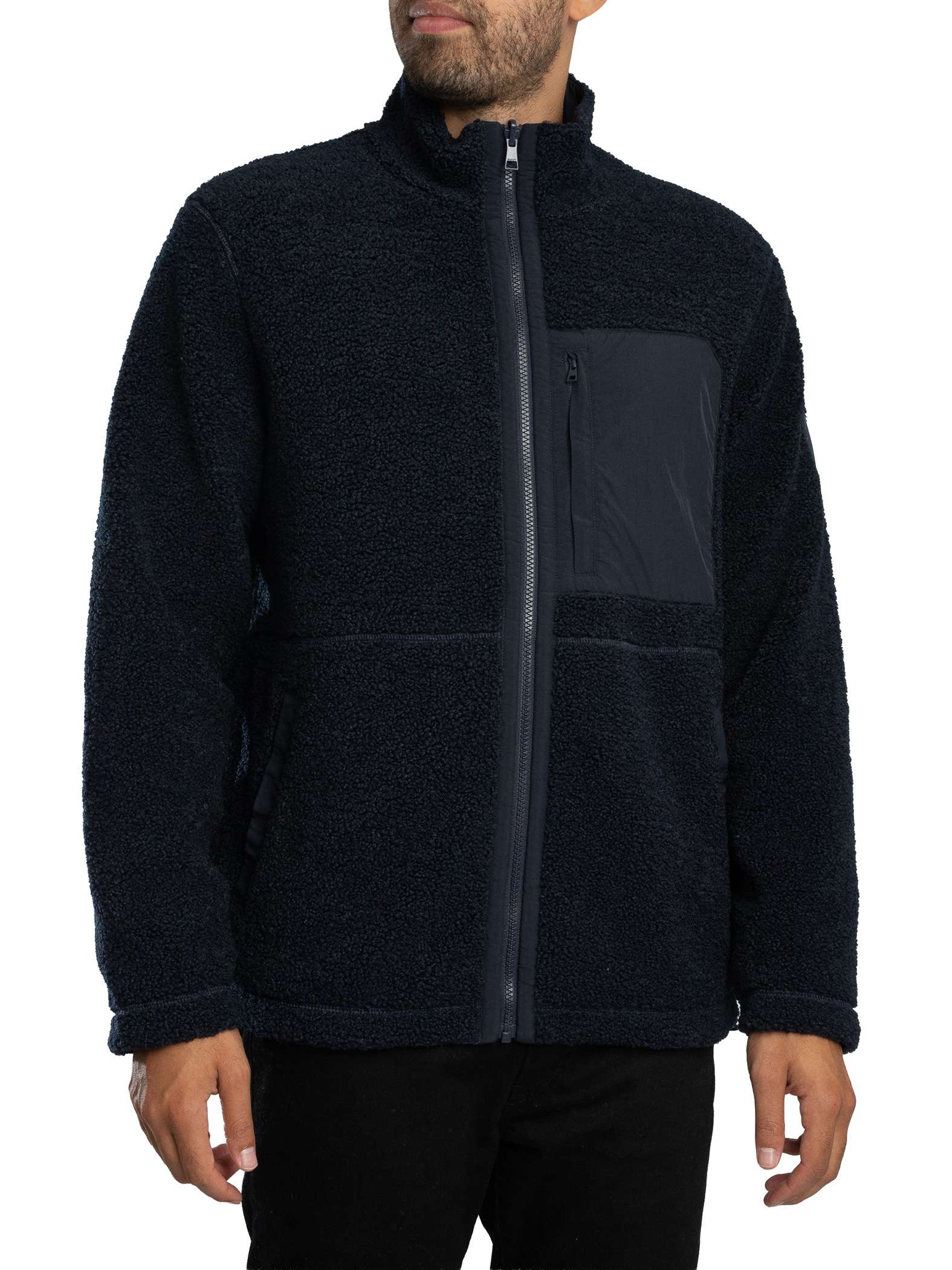 GANT - Reversible Fleece Jacket in Evening Blue 2067087 433