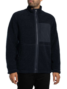 GANT - Reversible Fleece Jacket in Evening Blue 2067087 433