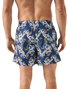 ETON - Dark Blue Floral Print Swimming Shorts 10001126827