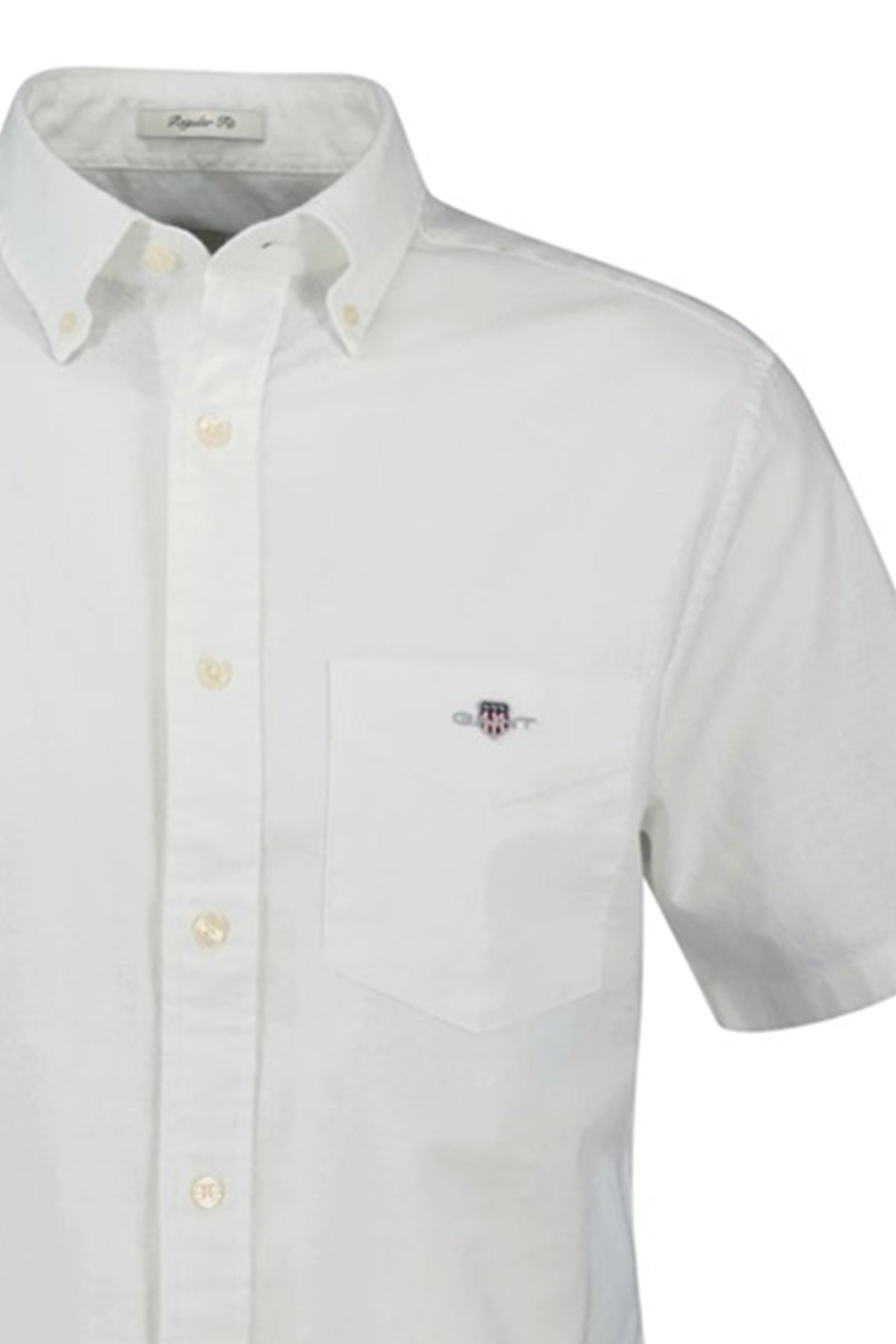 GANT - Regular Fit Short Sleeve Dobby Shirt in White 3250140 110