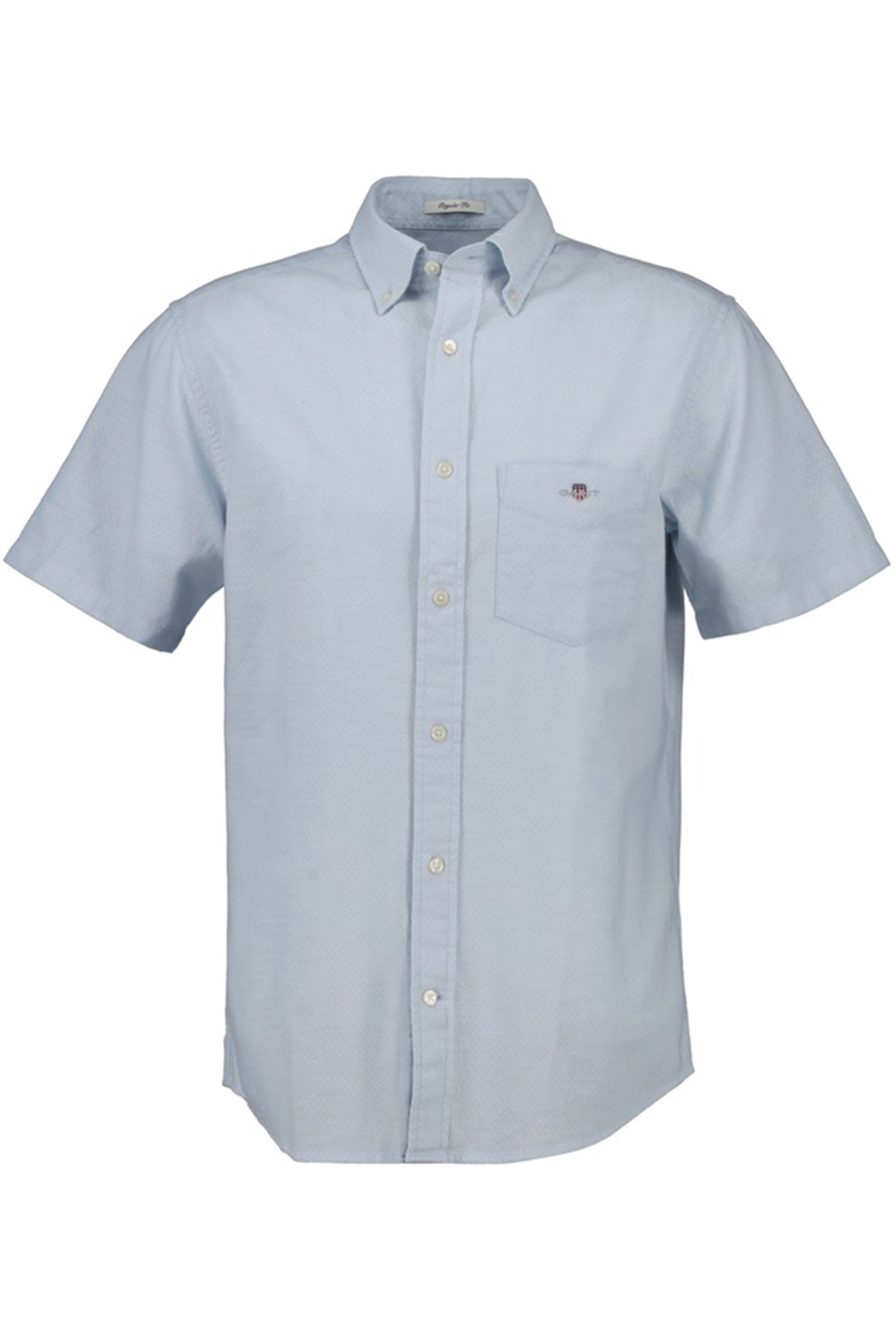 GANT - Regular Fit Short Sleeve Dobby Shirt in Fresh Blue 3250140 457