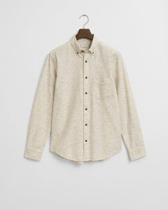 GANT - Regular Fit Nepps Flannel Shirt in Cream 3250247 130