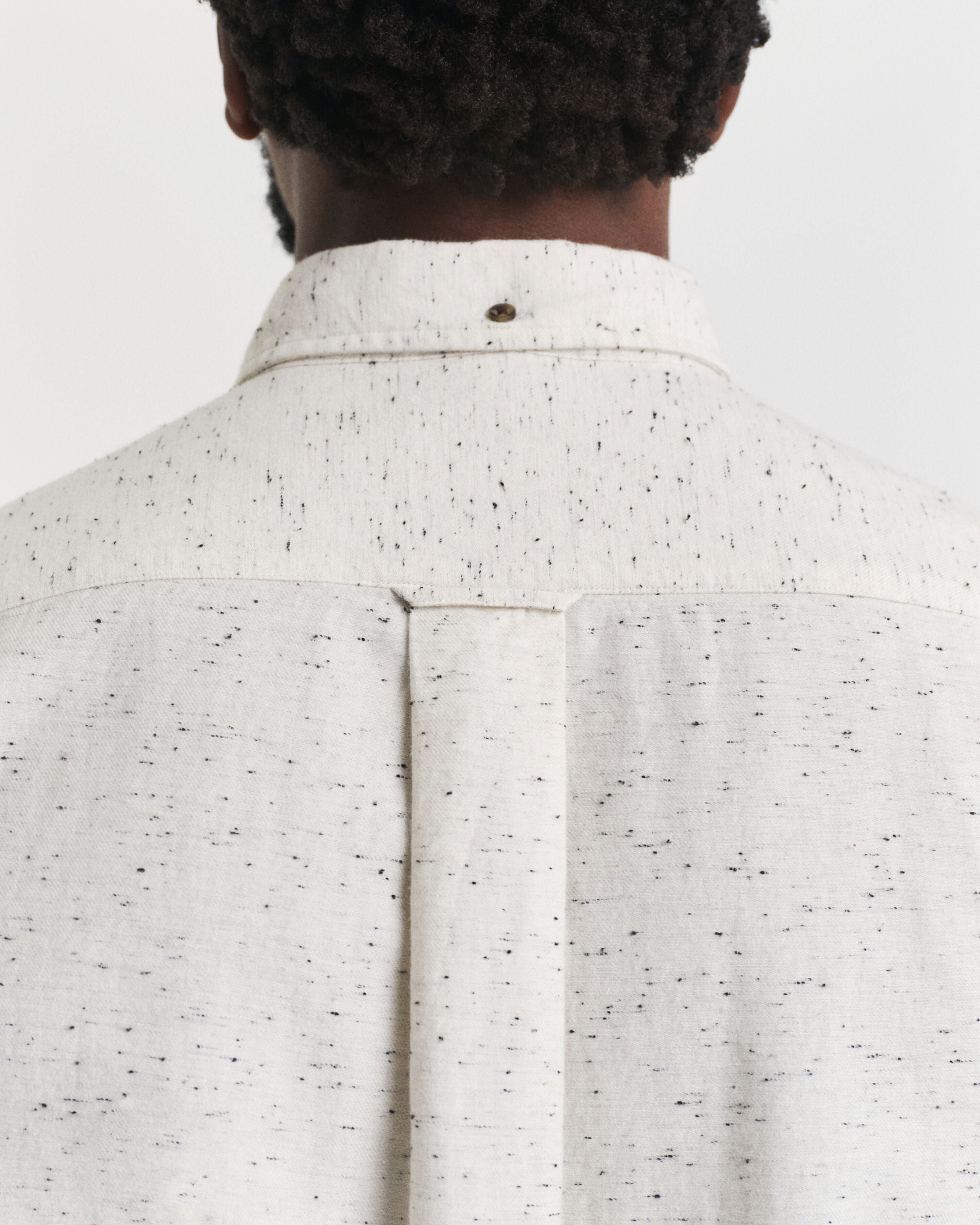 GANT - Regular Fit Nepps Flannel Shirt in Cream 3250247 130
