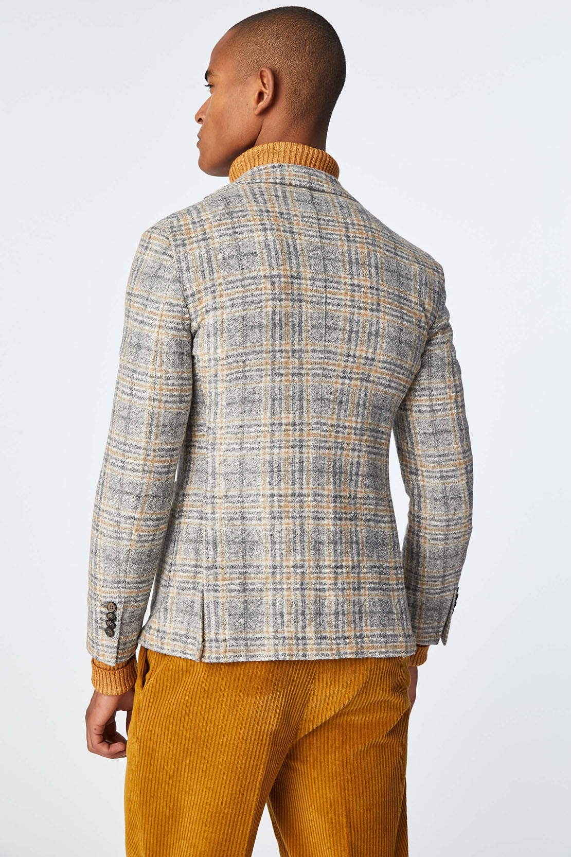 L.B.M. 1911 - JACK Jacket In Grey Check Jersey 35716/1 2817