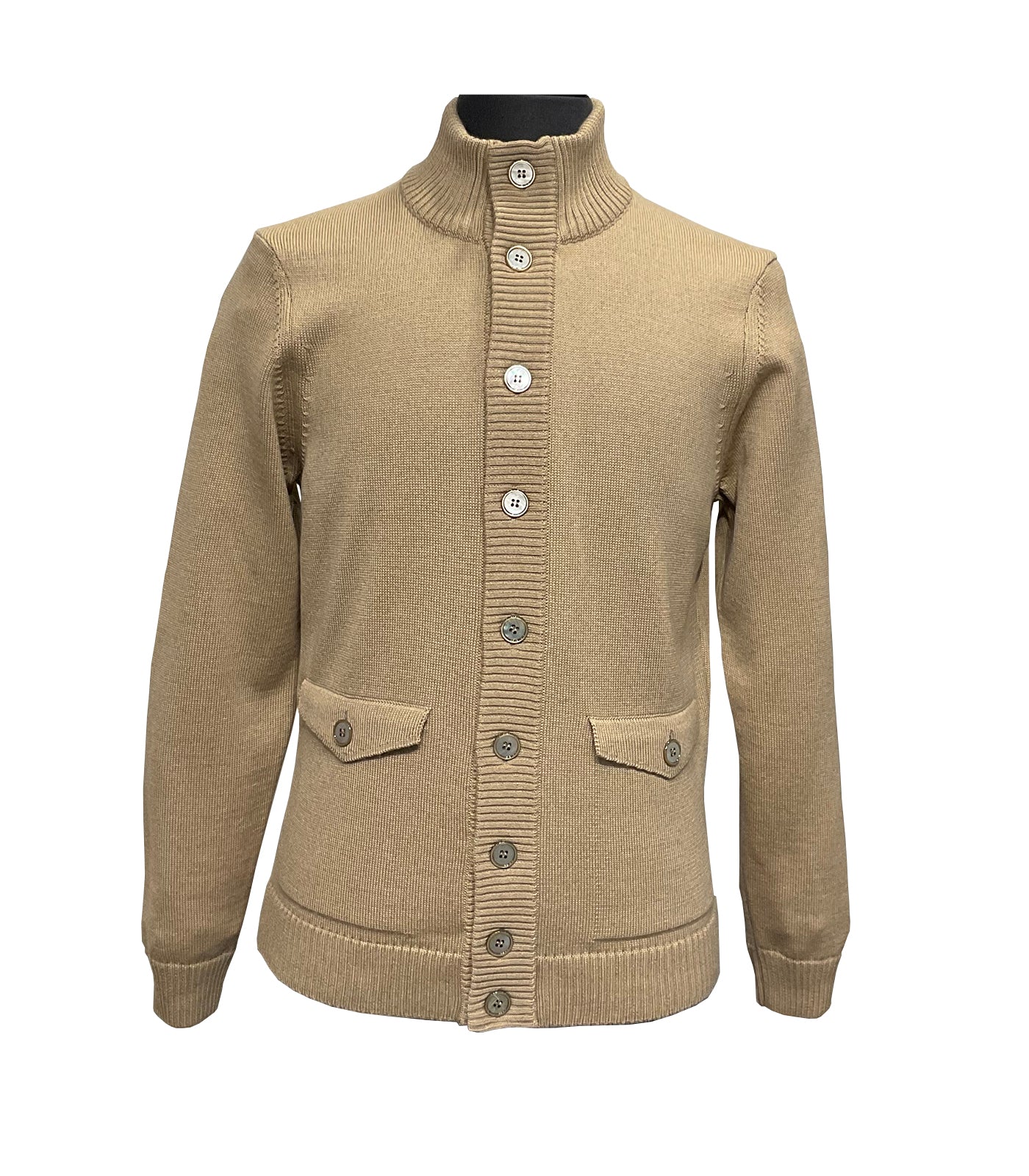 STENSTROMS - Sand Coloured Merino Wool Cardigan 4203331885240