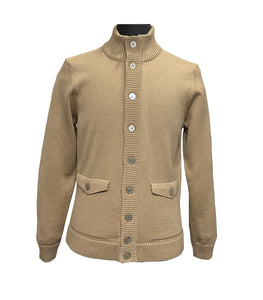 STENSTROMS - Sand Coloured Merino Wool Cardigan 4203331885240