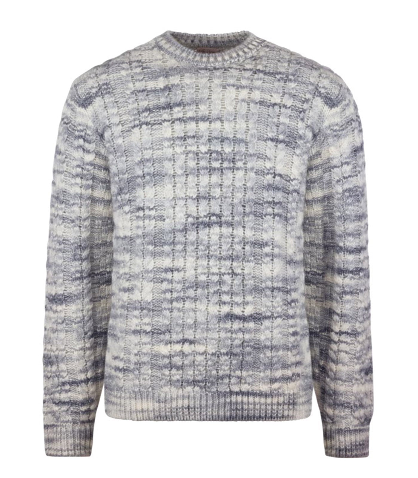STENSTROMS - Grey Chunky Cable Knit Sweater In Alpaca Blend 4203802280340