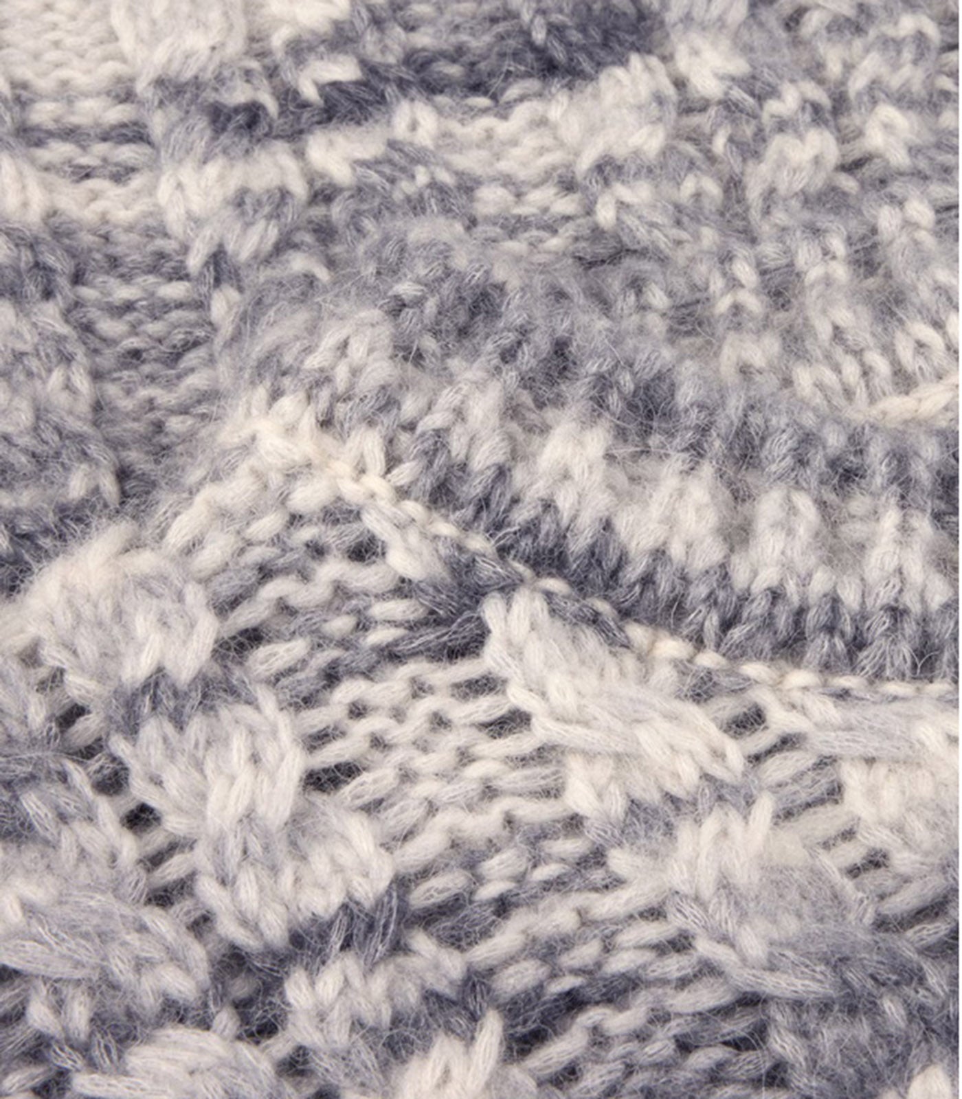 STENSTROMS - Grey Chunky Cable Knit Sweater In Alpaca Blend 4203802280340