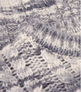 STENSTROMS - Grey Chunky Cable Knit Sweater In Alpaca Blend 4203802280340