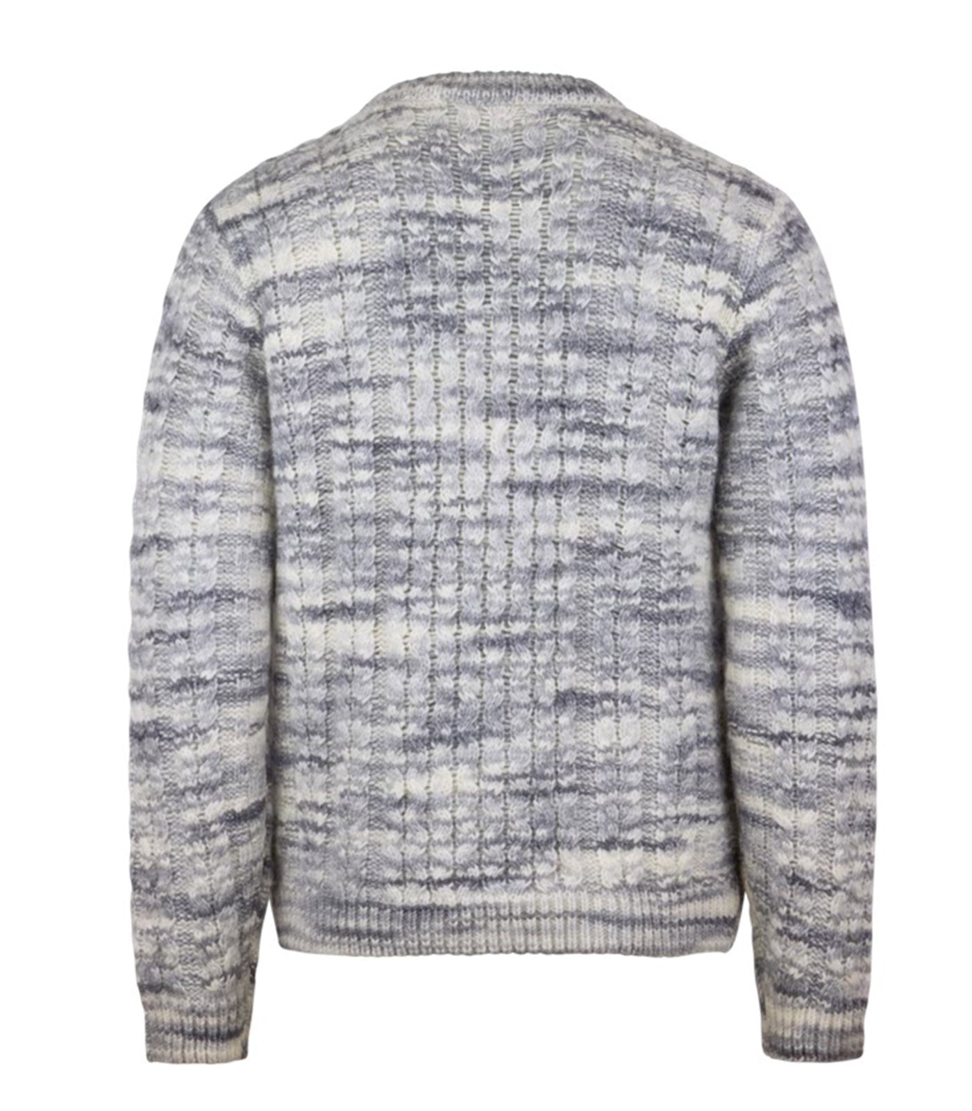 STENSTROMS - Grey Chunky Cable Knit Sweater In Alpaca Blend 4203802280340
