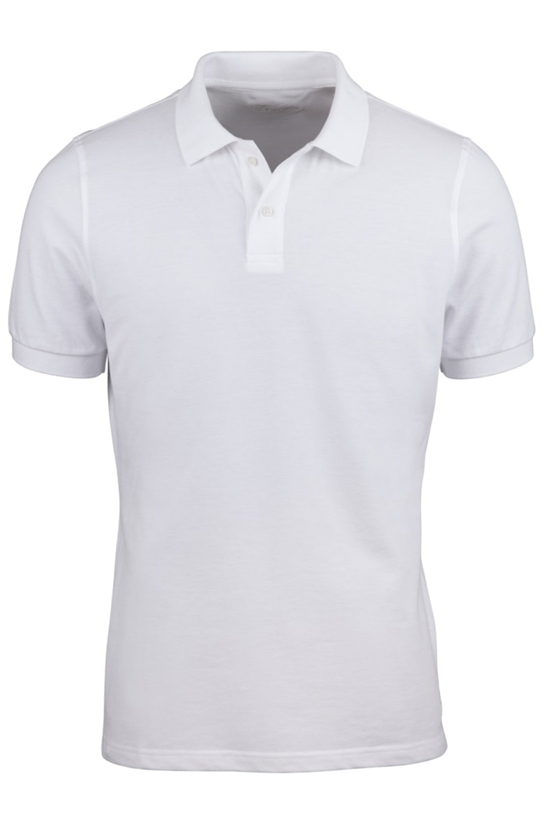 STENSTROMS - White Cotton Pique Polo Shirt 4401252401010