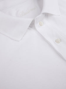 STENSTROMS - White Cotton Pique Polo Shirt 4401252401010