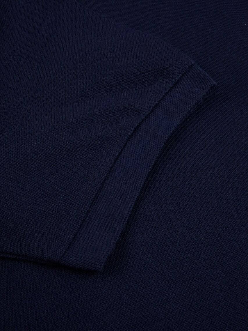 STENSTROMS - Navy Blue Cotton Pique Polo Shirt 4401252401190