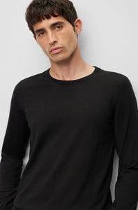 BOSS - LENO-P Black Slim Fit Sweater in Virgin Wool 50468239 002