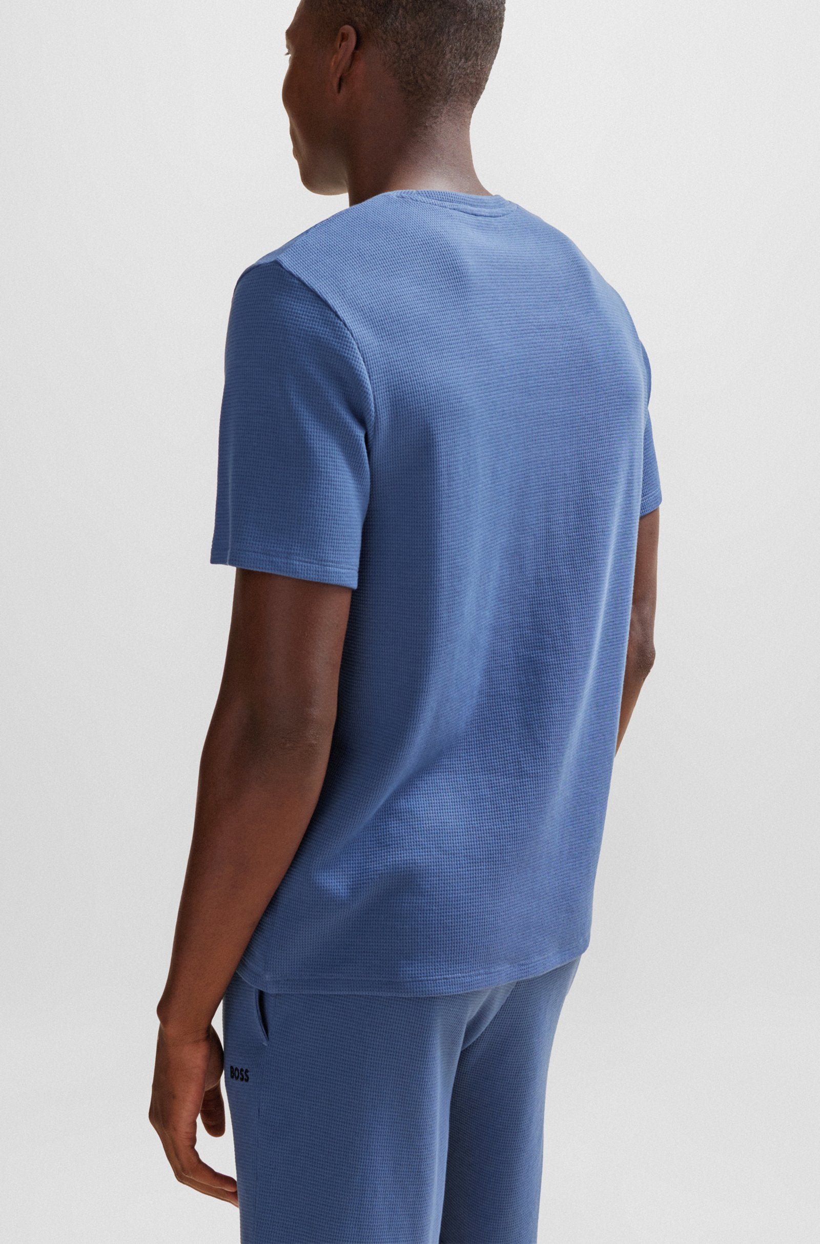 BOSS - WAFFLE T-SHIRT Open Blue Loungewear T-Shirt 50480834 479