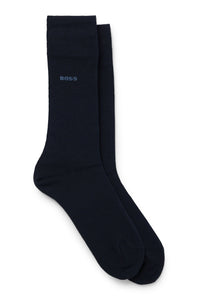BOSS - 2 Pack Of Bamboo Touch Socks in Stretch Yarns in Dark Blue 50491196 401