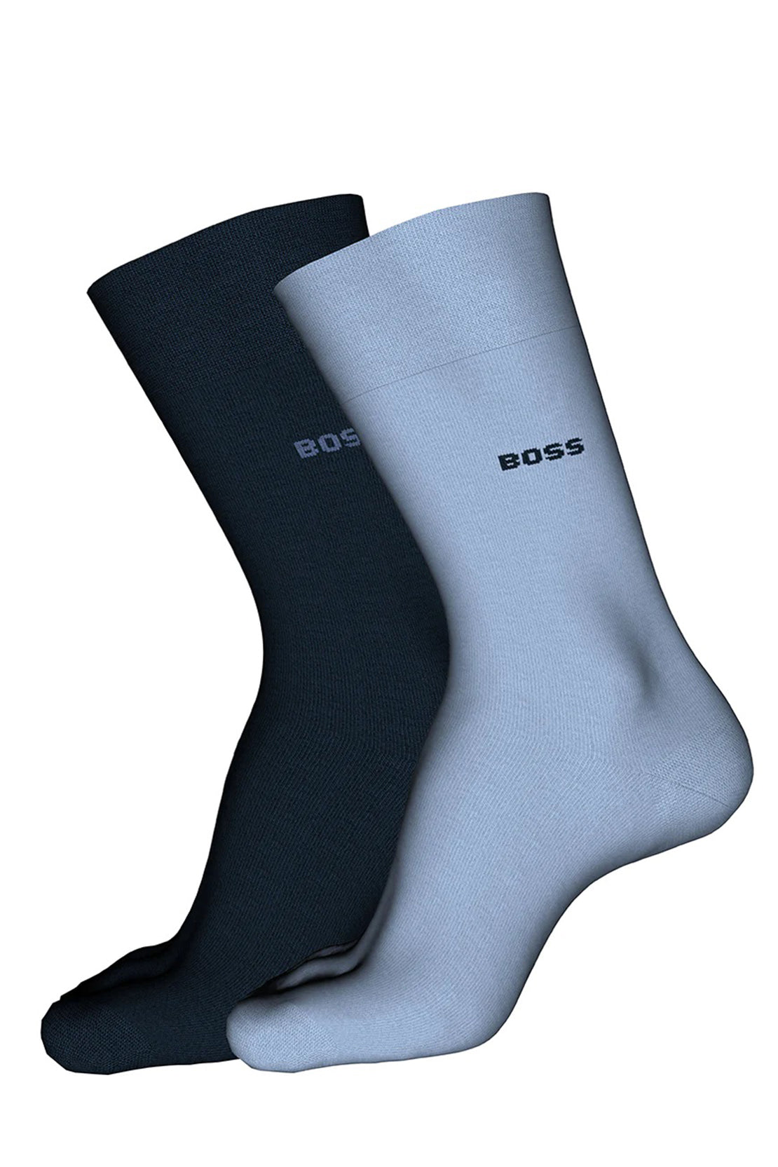 BOSS - 2 Pack Of Bamboo Touch Socks in Stretch Yarns in Light Pastel Blue 50491196 451
