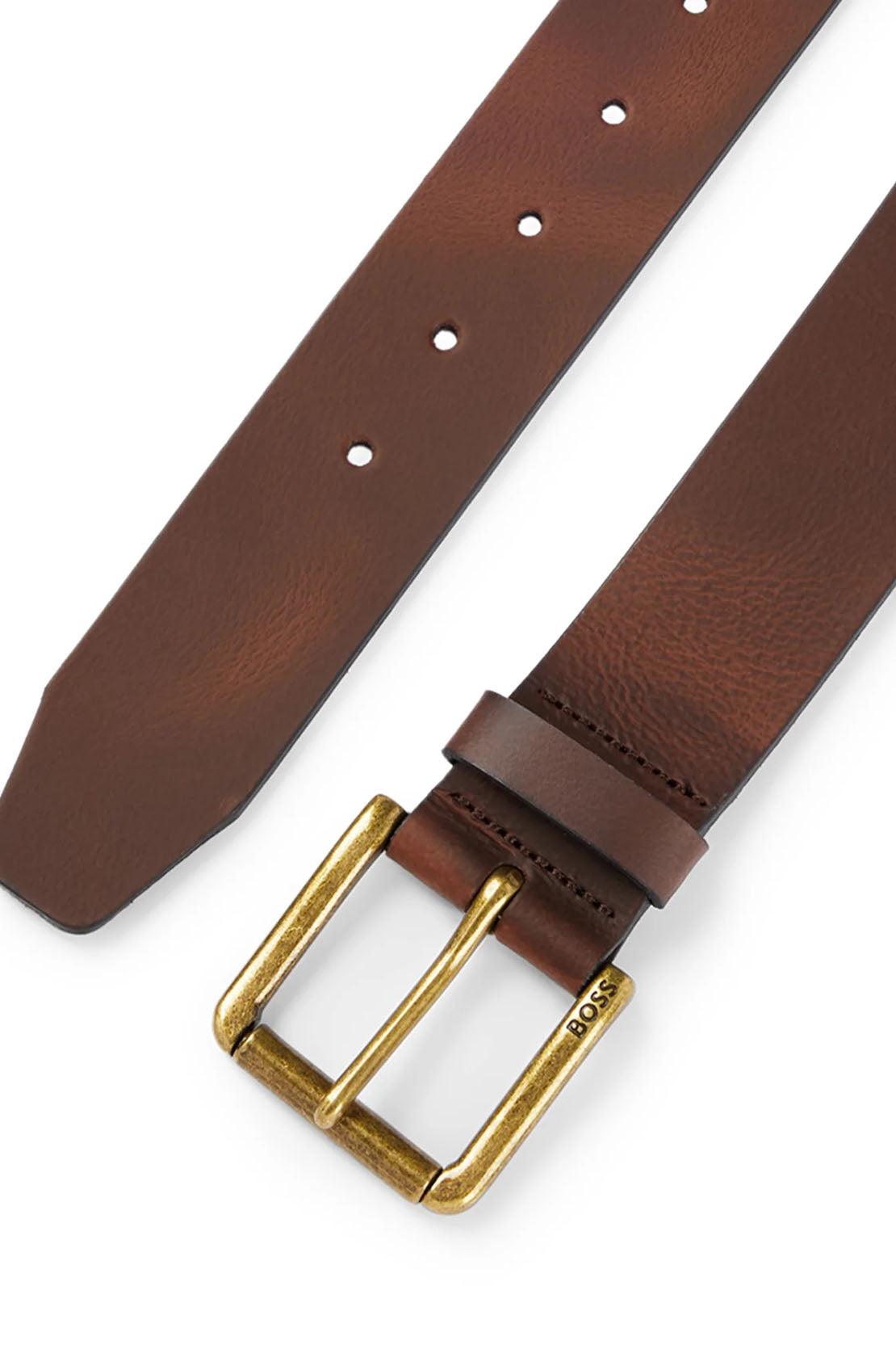 BOSS - JORIS_SZ40 Dark Brown 40mm Leather Jeans Belt 50491889 203
