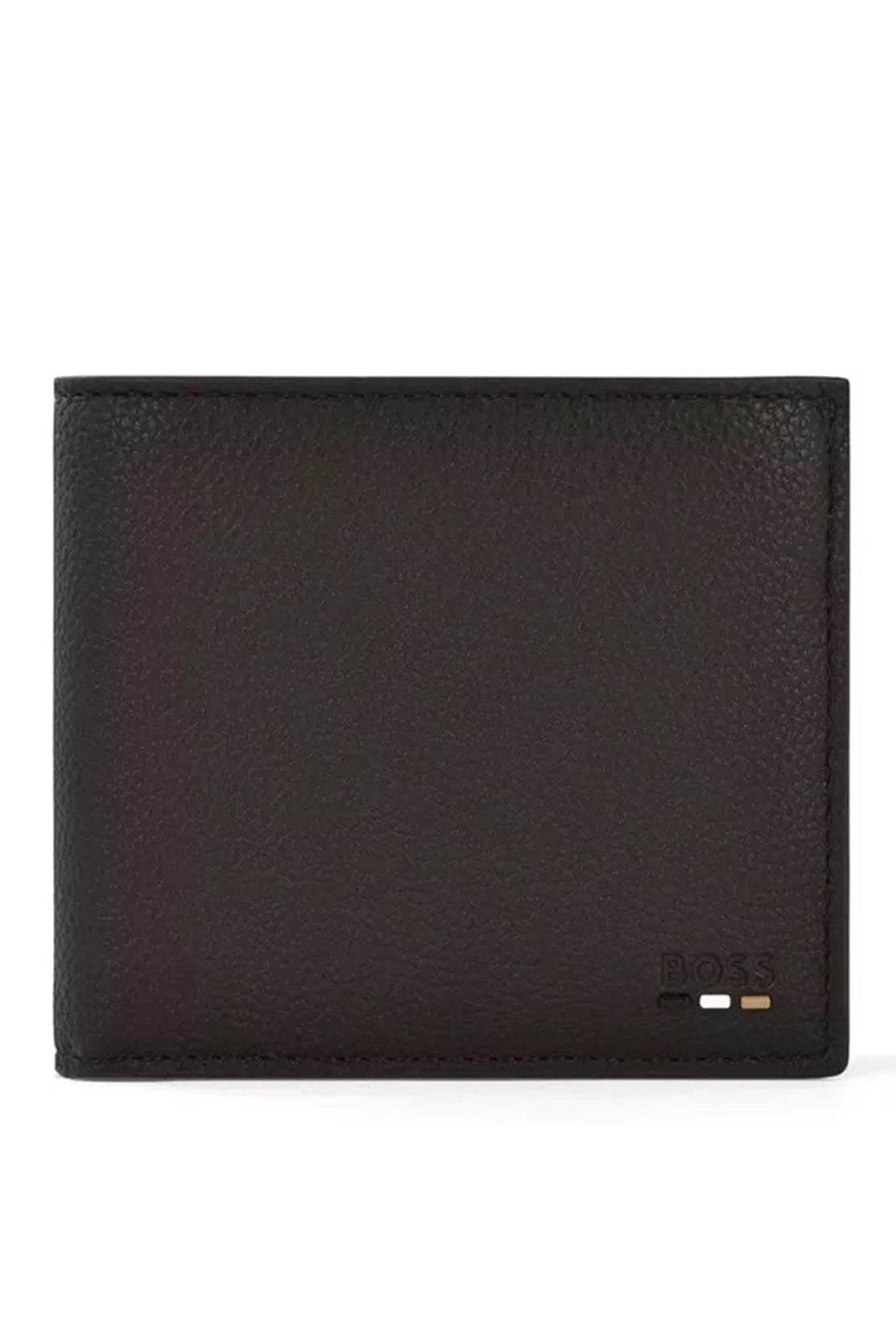 BOSS - RAY_4 CC Dark Brown Billfold Wallet With Coin Holder 50491962 201